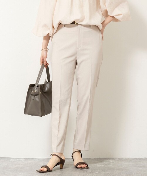 NOLLEY’S Sophi(ノーリーズソフィ)の「《セットアップ対応/UVカット/接触冷感》ウォッシャブルDry toro テーパードパンツ(その他パンツ・レディース・ブラック/ネイビー/ベージュ・34/36/38/40)」の15枚目の写真