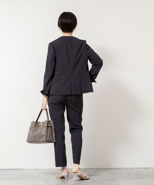 NOLLEY’S Sophi(ノーリーズソフィ)の「《セットアップ対応/UVカット/接触冷感》ウォッシャブルDry toro テーパードパンツ(その他パンツ・レディース・ブラック/ネイビー/ベージュ・34/36/38/40)」の18枚目の写真