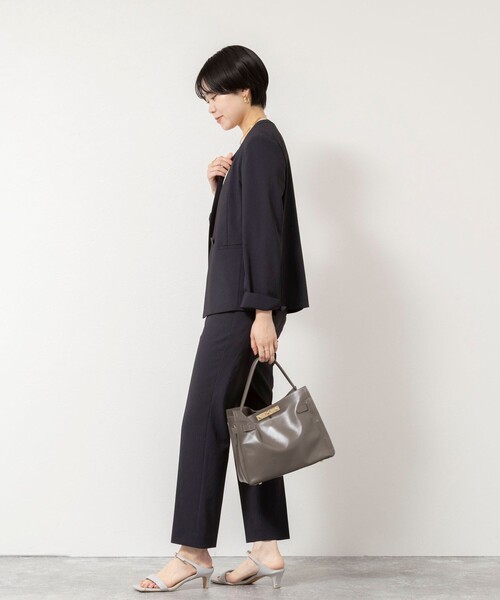 NOLLEY’S Sophi(ノーリーズソフィ)の「《セットアップ対応/UVカット/接触冷感》ウォッシャブルDry toro テーパードパンツ(その他パンツ・レディース・ブラック/ネイビー/ベージュ・34/36/38/40)」の19枚目の写真