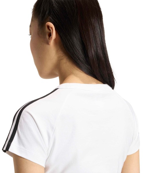 adidas(アディダス)の「adidas SST BABY TEE / アディダス SST ベビー Tシャツ(Tシャツ/カットソー・レディース・ホワイト・S/M/L)」の8枚目の写真