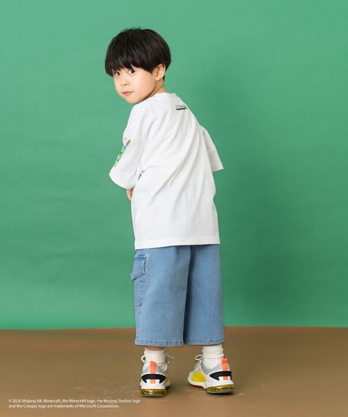 and D. petit main(アンドディープティマイン)の「【マインクラフト】MOBアイコンカラーリング半袖T(Tシャツ/カットソー・キッズ・ホワイト/ピンク/グレイッシュベージュ・120cm/140cm/130cm/100cm/110cm/150cm)」の5枚目の写真