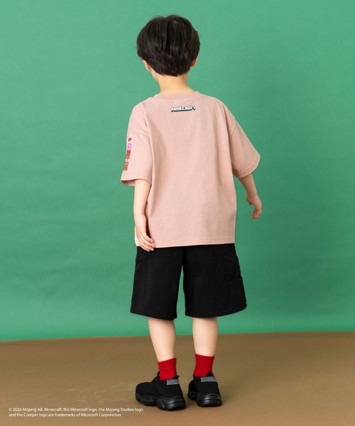and D. petit main(アンドディープティマイン)の「【マインクラフト】MOBアイコンカラーリング半袖T(Tシャツ/カットソー・キッズ・ホワイト/ピンク/グレイッシュベージュ・120cm/140cm/130cm/100cm/110cm/150cm)」の7枚目の写真