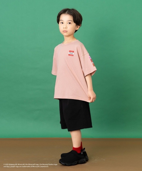 and D. petit main(アンドディープティマイン)の「【マインクラフト】MOBアイコンカラーリング半袖T(Tシャツ/カットソー・キッズ・ホワイト/ピンク/グレイッシュベージュ・120cm/140cm/130cm/100cm/110cm/150cm)」の8枚目の写真