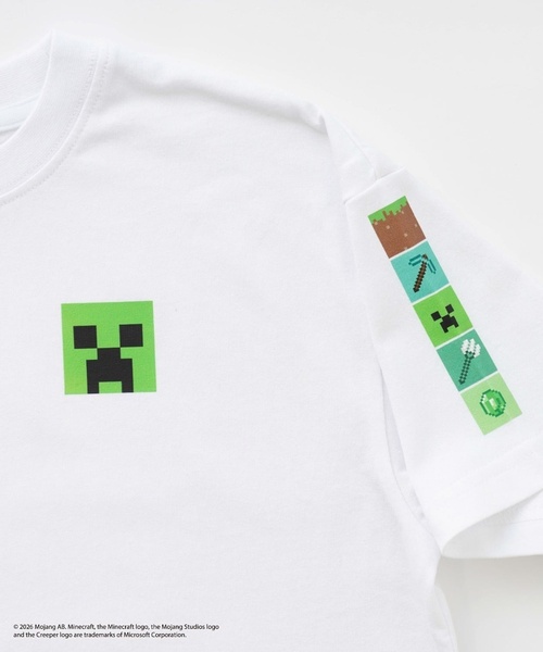 and D. petit main(アンドディープティマイン)の「【マインクラフト】MOBアイコンカラーリング半袖T(Tシャツ/カットソー・キッズ・ホワイト/ピンク/グレイッシュベージュ・120cm/140cm/130cm/100cm/110cm/150cm)」の11枚目の写真