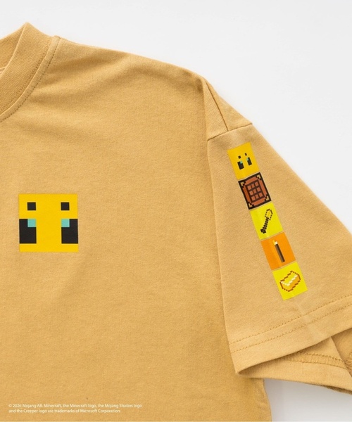 and D. petit main(アンドディープティマイン)の「【マインクラフト】MOBアイコンカラーリング半袖T(Tシャツ/カットソー・キッズ・ホワイト/ピンク/グレイッシュベージュ・120cm/140cm/130cm/100cm/110cm/150cm)」の13枚目の写真