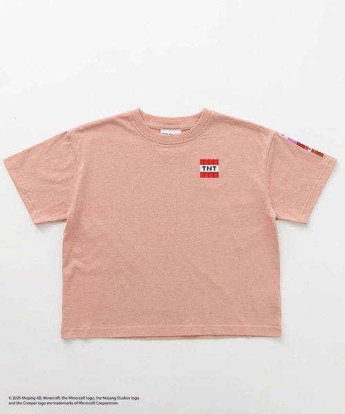 and D. petit main(アンドディープティマイン)の「【マインクラフト】MOBアイコンカラーリング半袖T(Tシャツ/カットソー・キッズ・ホワイト/ピンク/グレイッシュベージュ・120cm/140cm/130cm/100cm/110cm/150cm)」の15枚目の写真