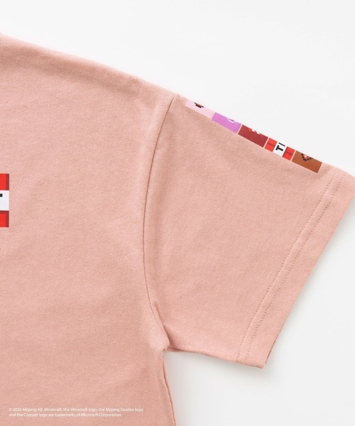 and D. petit main(アンドディープティマイン)の「【マインクラフト】MOBアイコンカラーリング半袖T(Tシャツ/カットソー・キッズ・ホワイト/ピンク/グレイッシュベージュ・120cm/140cm/130cm/100cm/110cm/150cm)」の20枚目の写真