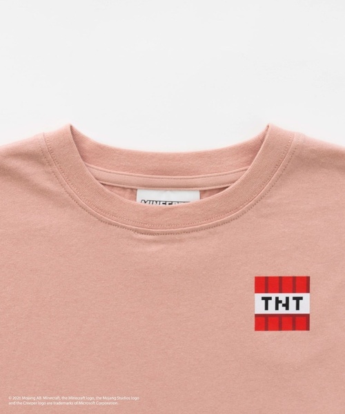 and D. petit main(アンドディープティマイン)の「【マインクラフト】MOBアイコンカラーリング半袖T(Tシャツ/カットソー・キッズ・ホワイト/ピンク/グレイッシュベージュ・120cm/140cm/130cm/100cm/110cm/150cm)」の21枚目の写真
