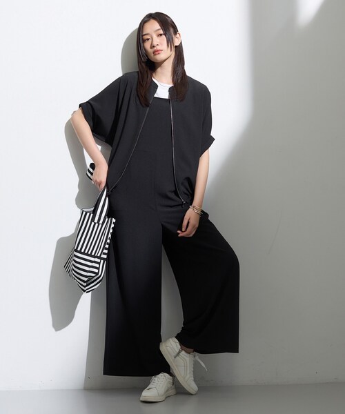 INDIVI（インディヴィ）の「【着る日傘】キャミソールサロペット（サロペット/オーバーオール・レディース・ブラック/ナチュラル/ベージュ系その他7・40/38/36/13/15 /05）」の9枚目の写真
