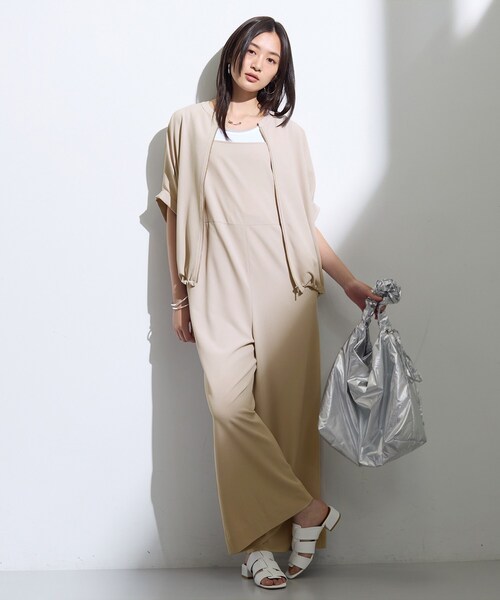 INDIVI（インディヴィ）の「【着る日傘】キャミソールサロペット（サロペット/オーバーオール・レディース・ブラック/ナチュラル/ベージュ系その他7・40/38/36/13/15 /05）」の13枚目の写真