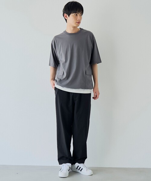 coen(コーエン)の「ガーデンポケットTシャツ(Tシャツ/カットソー・メンズ・モカ/ホワイト/ダークグレー・S/M/L/XL)」の8枚目の写真