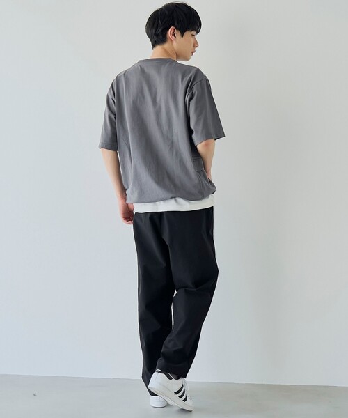 coen(コーエン)の「ガーデンポケットTシャツ(Tシャツ/カットソー・メンズ・モカ/ホワイト/ダークグレー・S/M/L/XL)」の9枚目の写真