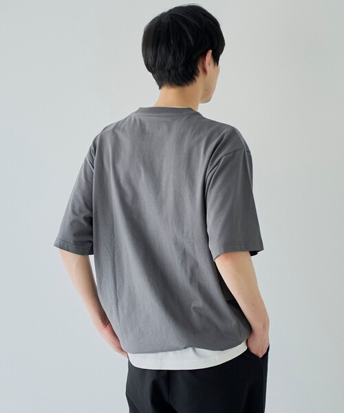 coen(コーエン)の「ガーデンポケットTシャツ(Tシャツ/カットソー・メンズ・モカ/ホワイト/ダークグレー・S/M/L/XL)」の12枚目の写真