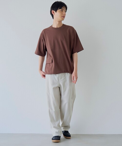 coen(コーエン)の「ガーデンポケットTシャツ(Tシャツ/カットソー・メンズ・モカ/ホワイト/ダークグレー・S/M/L/XL)」の14枚目の写真