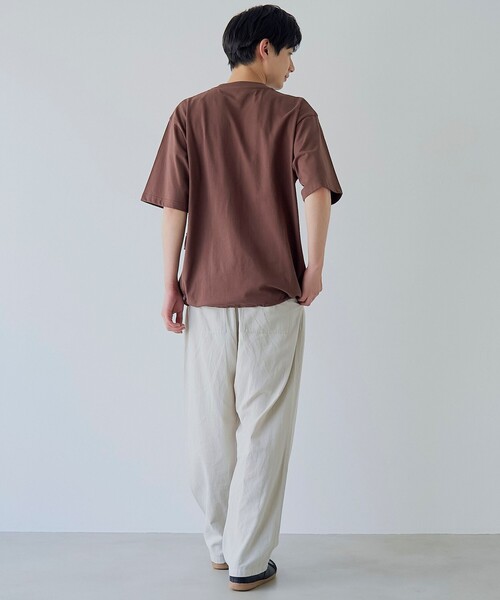 coen(コーエン)の「ガーデンポケットTシャツ(Tシャツ/カットソー・メンズ・モカ/ホワイト/ダークグレー・S/M/L/XL)」の15枚目の写真
