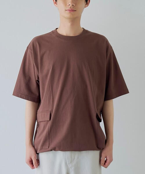 coen(コーエン)の「ガーデンポケットTシャツ(Tシャツ/カットソー・メンズ・モカ/ホワイト/ダークグレー・S/M/L/XL)」の20枚目の写真