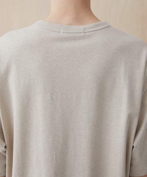 PUBLIC TOKYO(パブリックトウキョウ)の「ヘンプコットンTEE(Tシャツ/カットソー・メンズ・ブラック/オフホワイト/ライトグリーン/ダークグレー・1/2)」の18枚目の写真