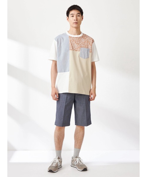 McGREGOR(マックレガー)の「アーカイブリゾートブロッキングTシャツ(Tシャツ/カットソー・メンズ・アイボリー/ネイビー・XL/M/L)」の8枚目の写真