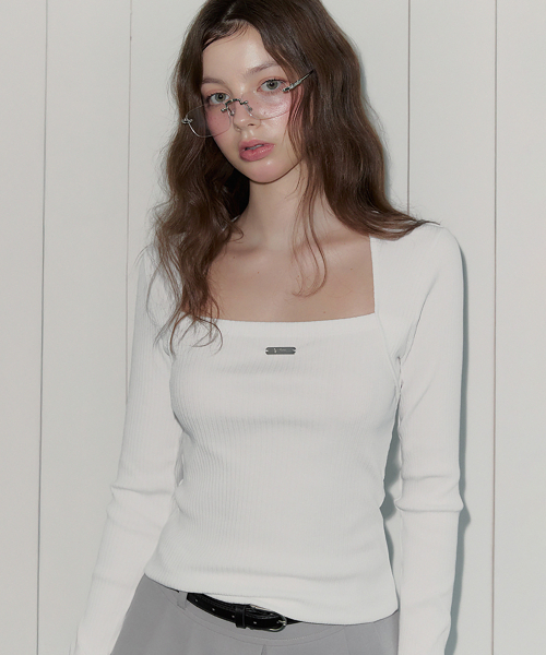 TWEE(トゥウィー)の「ビレボレロ長袖Tシャツ(Tシャツ/カットソー・レディース・イエロー/ネイビー/スカイブルー/アイボリー・FREE)」の7枚目の写真