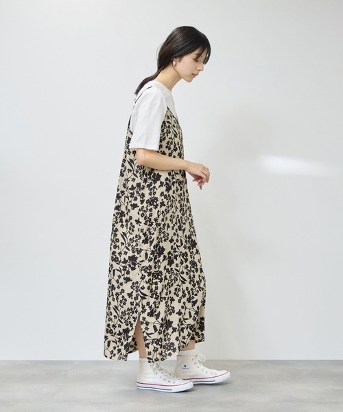 Mac-House(マックハウス)の「Free Nature キャミワンピース×Tシャツ アンサンブル(ワンピース・レディース・ブラック/ブルー/ベージュ系その他/ブラック系その他・L/M)」の13枚目の写真