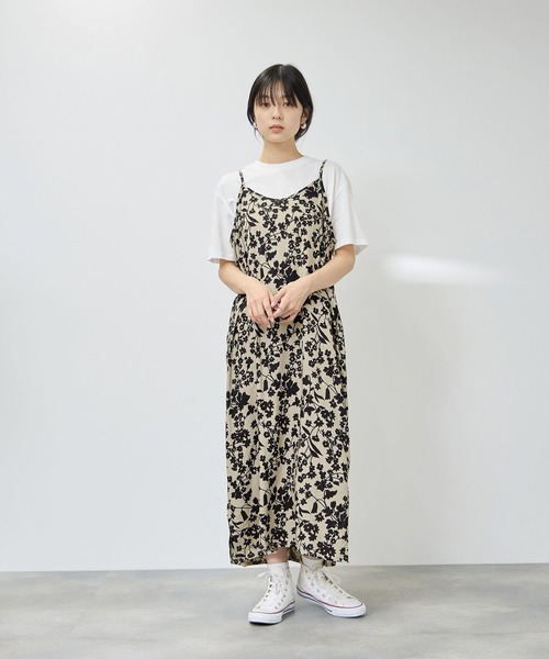 Mac-House(マックハウス)の「Free Nature キャミワンピース×Tシャツ アンサンブル(ワンピース・レディース・ブラック/ブルー/ベージュ系その他/ブラック系その他・L/M)」の16枚目の写真