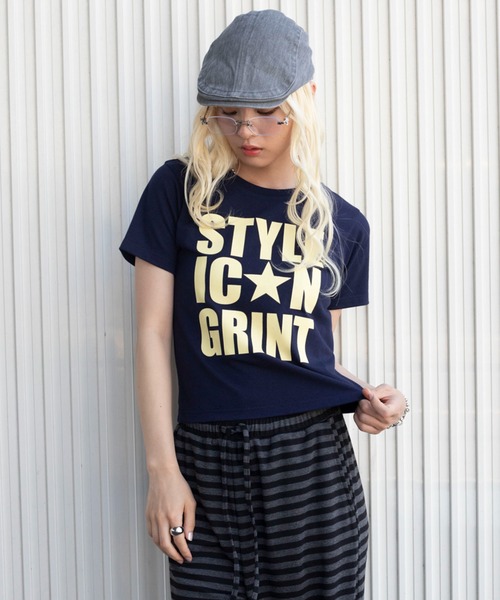 WEGO(ウィゴー)の「WEGO/【26年春夏新作】カラーロゴT(Tシャツ/カットソー・レディース・その他1/ホワイト/ネイビー/グリーン・FREE)」の3枚目の写真