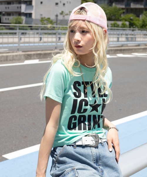 WEGO(ウィゴー)の「WEGO/【26年春夏新作】カラーロゴT(Tシャツ/カットソー・レディース・その他1/ホワイト/ネイビー/グリーン・FREE)」の1枚目の写真