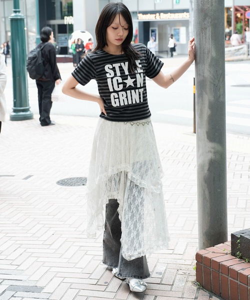WEGO(ウィゴー)の「WEGO/【26年春夏新作】カラーロゴT(Tシャツ/カットソー・レディース・その他1/ホワイト/ネイビー/グリーン・FREE)」の22枚目の写真