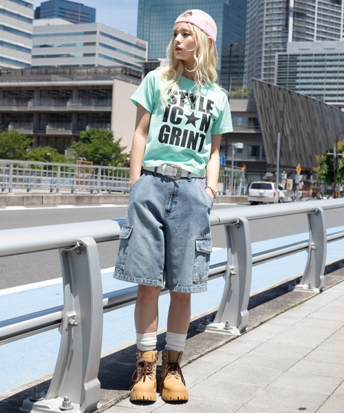WEGO(ウィゴー)の「WEGO/【26年春夏新作】カラーロゴT(Tシャツ/カットソー・レディース・その他1/ホワイト/ネイビー/グリーン・FREE)」の6枚目の写真