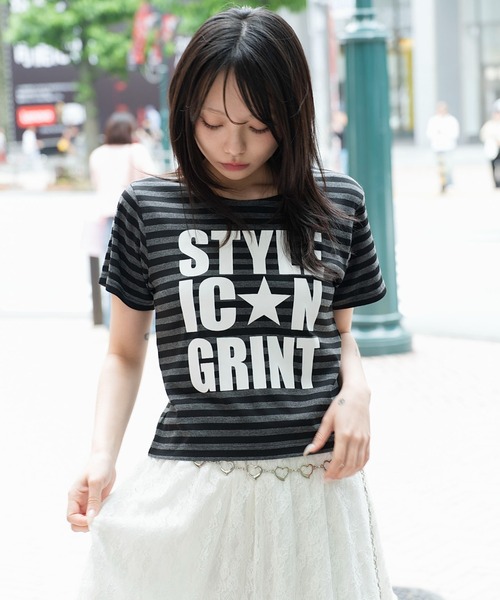 WEGO(ウィゴー)の「WEGO/【26年春夏新作】カラーロゴT(Tシャツ/カットソー・レディース・その他1/ホワイト/ネイビー/グリーン・FREE)」の4枚目の写真