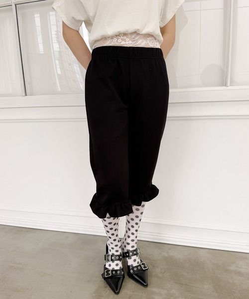 frunco（フランコ）の「フリルバイカースエットパンツ（その他パンツ・レディース・ブラック・FREE）」の2枚目の写真