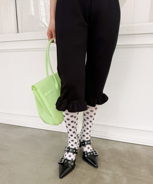frunco（フランコ）の「フリルバイカースエットパンツ（その他パンツ・レディース・ブラック・FREE）」の6枚目の写真