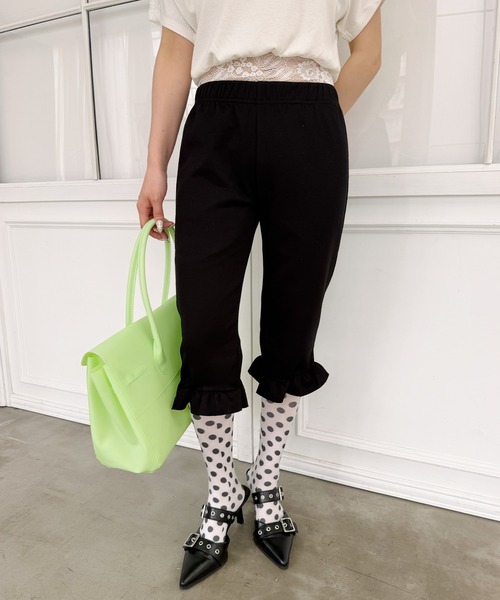 frunco（フランコ）の「フリルバイカースエットパンツ（その他パンツ・レディース・ブラック・FREE）」の7枚目の写真