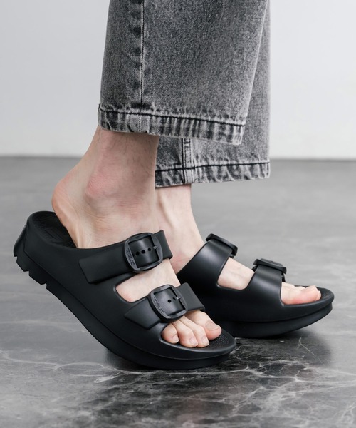 TELIC(テリック)の「TELIC テリック W-BUCKLE2 厚底ダブルバックルベルトスライドサンダル/リカバリーサンダル(サンダル・メンズ・ブラック/インディゴブルー/グレイッシュベージュ/アイボリー・XL/L/ML/M)」の13枚目の写真