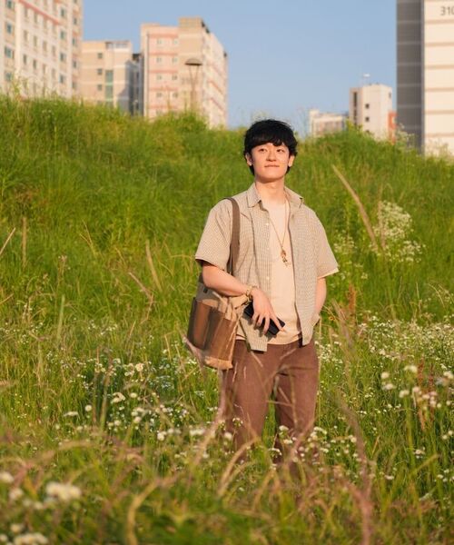 OWSA（オウサ）の「エッセンシャル無地半袖Tシャツ7カラー（Tシャツ/カットソー・メンズ・ホワイト/ブラック/ライトグレー/ベージュ/ブルー/ネイビー/チャコール・MEDIUM/LARGE/X-LARGE）」の14枚目の写真
