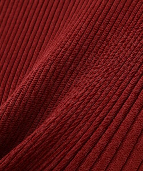 YLEVE（イレーヴ）の「YLEVE / SHEER RIB KNIT LONG SLEEVE PULLOVER（ニット/セーター・レディース・レッド/ブルー/ネイビー・1）」の7枚目の写真