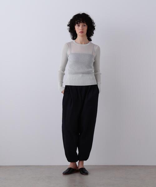 YLEVE（イレーヴ）の「YLEVE / SHEER RIB KNIT LONG SLEEVE PULLOVER（ニット/セーター・レディース・レッド/ブルー/ネイビー・1）」の8枚目の写真