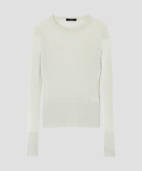 YLEVE（イレーヴ）の「YLEVE / SHEER RIB KNIT LONG SLEEVE PULLOVER（ニット/セーター・レディース・レッド/ブルー/ネイビー・1）」の14枚目の写真