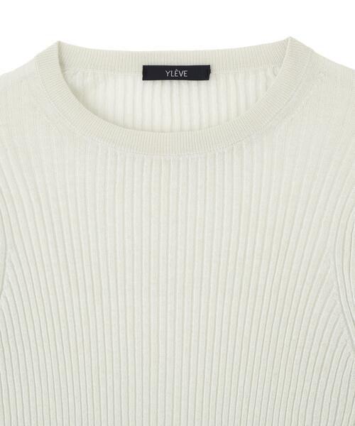 YLEVE（イレーヴ）の「YLEVE / SHEER RIB KNIT LONG SLEEVE PULLOVER（ニット/セーター・レディース・レッド/ブルー/ネイビー・1）」の15枚目の写真