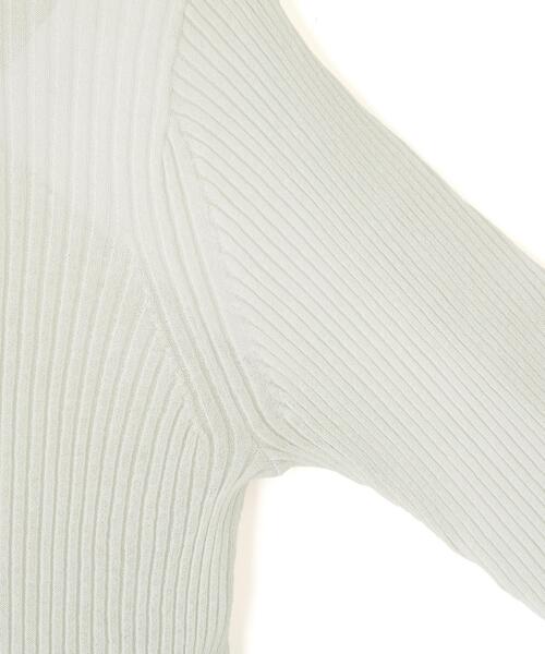 YLEVE（イレーヴ）の「YLEVE / SHEER RIB KNIT LONG SLEEVE PULLOVER（ニット/セーター・レディース・レッド/ブルー/ネイビー・1）」の16枚目の写真