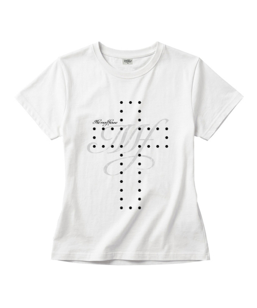 THEMORFHOUSE(ザモーフハウス)の「MORF フラワークロススリムフィット半袖Tシャツアイボリー(Tシャツ/カットソー・レディース・その他・MEDIUM/LARGE)」の3枚目の写真