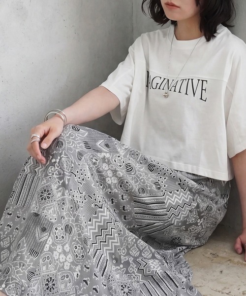 SELECT LEVERY(セレクトリベリー)の「バンダナ柄マルチWAYワンピース(ワンピース・レディース・グレー/ブルー・MEDIUM/LARGE)」の2枚目の写真