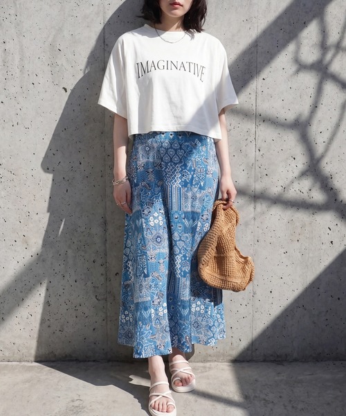 SELECT LEVERY(セレクトリベリー)の「バンダナ柄マルチWAYワンピース(ワンピース・レディース・グレー/ブルー・MEDIUM/LARGE)」の1枚目の写真