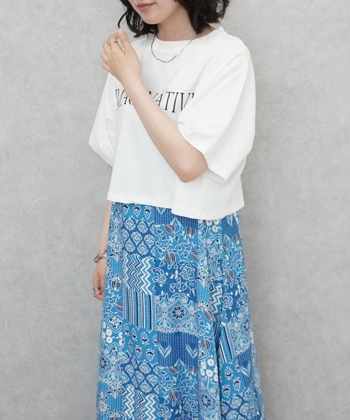 SELECT LEVERY(セレクトリベリー)の「バンダナ柄マルチWAYワンピース(ワンピース・レディース・グレー/ブルー・MEDIUM/LARGE)」の7枚目の写真