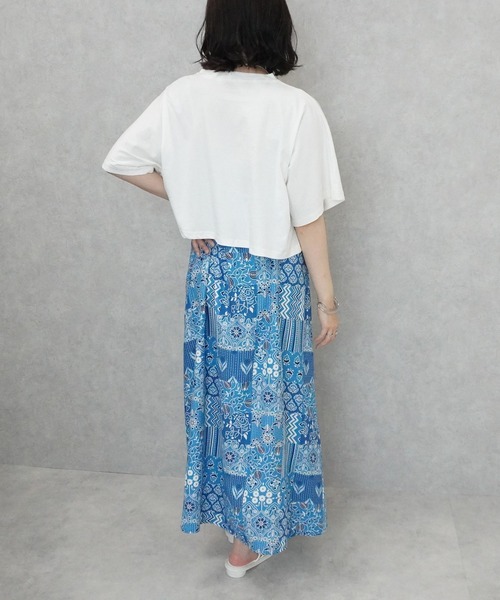 SELECT LEVERY(セレクトリベリー)の「バンダナ柄マルチWAYワンピース(ワンピース・レディース・グレー/ブルー・MEDIUM/LARGE)」の9枚目の写真