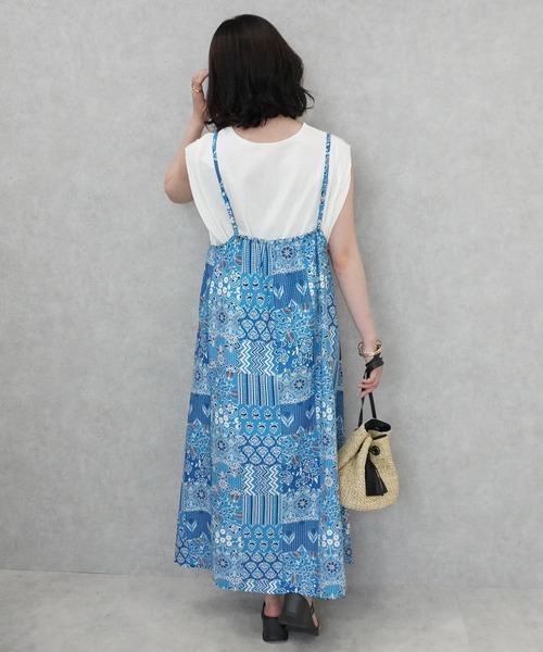 SELECT LEVERY(セレクトリベリー)の「バンダナ柄マルチWAYワンピース(ワンピース・レディース・グレー/ブルー・MEDIUM/LARGE)」の13枚目の写真
