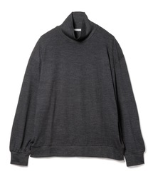 Melino Wool Turtle Neck L-S Tee / メリノウールタートルネックニットソー