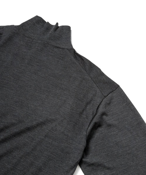 Sandinista（サンディニスタ）の「Melino Wool Turtle Neck L-S Tee / メリノウールタートルネックニットソー（Tシャツ/カットソー・メンズ・グレー系その他/ブラック・LARGE/MEDIUM/SMALL）」の9枚目の写真