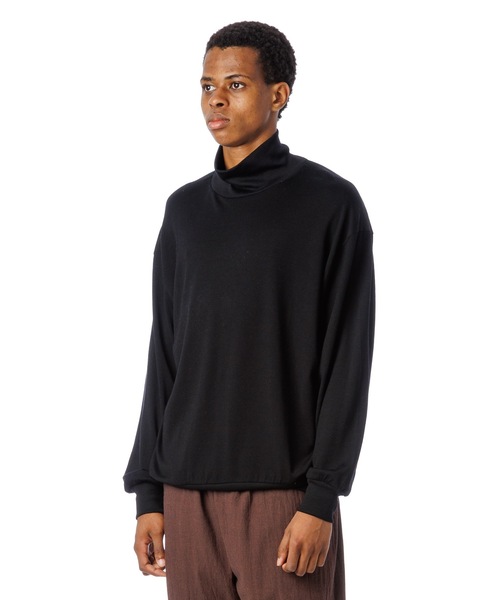 Sandinista（サンディニスタ）の「Melino Wool Turtle Neck L-S Tee / メリノウールタートルネックニットソー（Tシャツ/カットソー・メンズ・グレー系その他/ブラック・LARGE/MEDIUM/SMALL）」の11枚目の写真