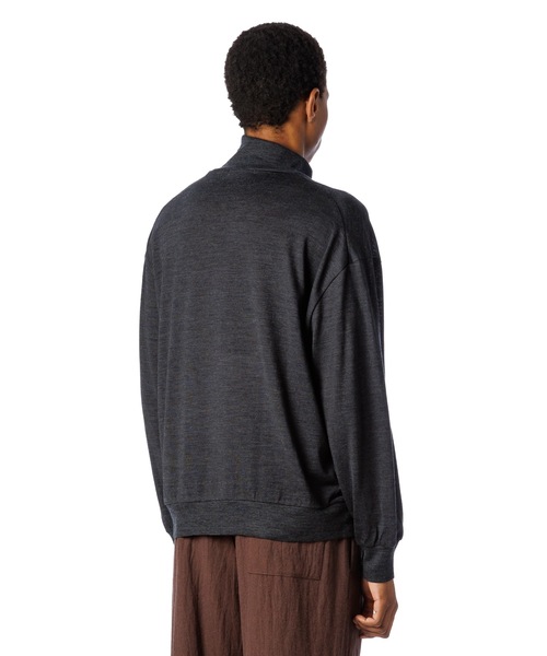 Sandinista（サンディニスタ）の「Melino Wool Turtle Neck L-S Tee / メリノウールタートルネックニットソー（Tシャツ/カットソー・メンズ・グレー系その他/ブラック・LARGE/MEDIUM/SMALL）」の15枚目の写真